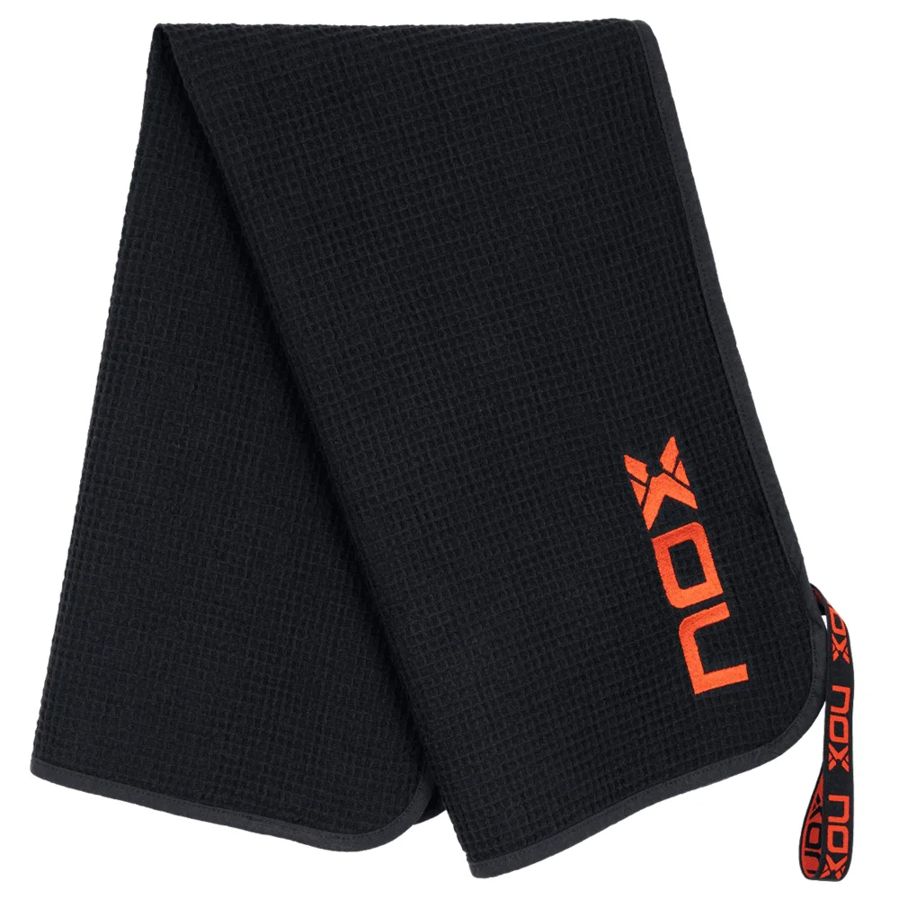 Nox Toalla de Algodón Negro Rojo – Toalla deportiva premium de pádel - imagen 2