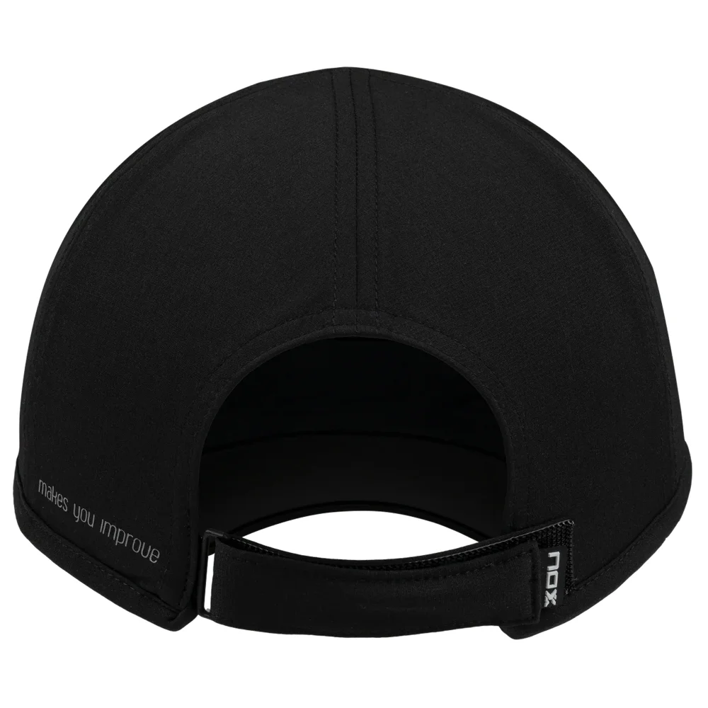Nox Cap Negro Blanco - Talla única – Gorra técnica de pádel para hombre y mujer - imagen 4