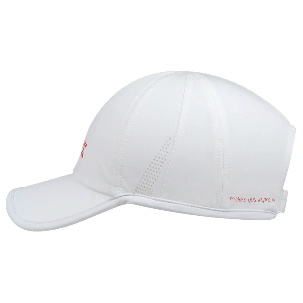 Nox Cap Blanco Rojo - Talla única – Gorra técnica de pádel para hombre y mujer - imagen 2