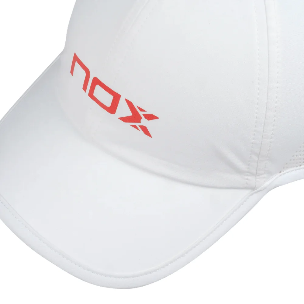 Nox Cap Blanco Rojo - Talla única – Gorra técnica de pádel para hombre y mujer - imagen 5