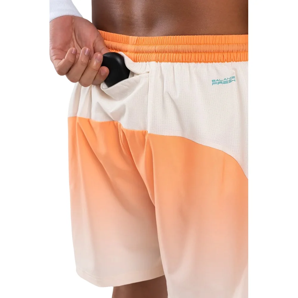 Nox Pro Pantalón corto de hombre Naranja degradado Mock – pantalón corto de pádel para hombre Balance Fresh - imagen 4