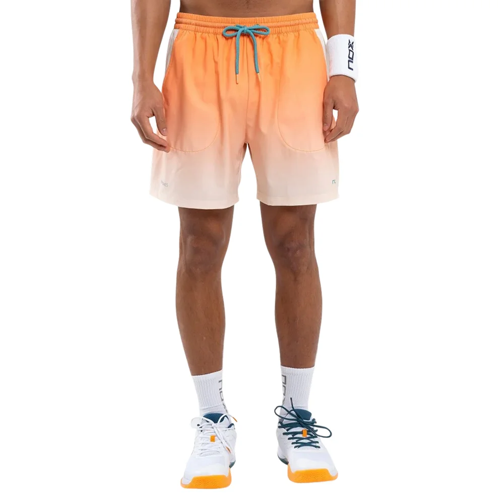 Nox Pro Pantalón corto de hombre Naranja degradado Mock – pantalón corto de pádel para hombre Balance Fresh - imagen 5