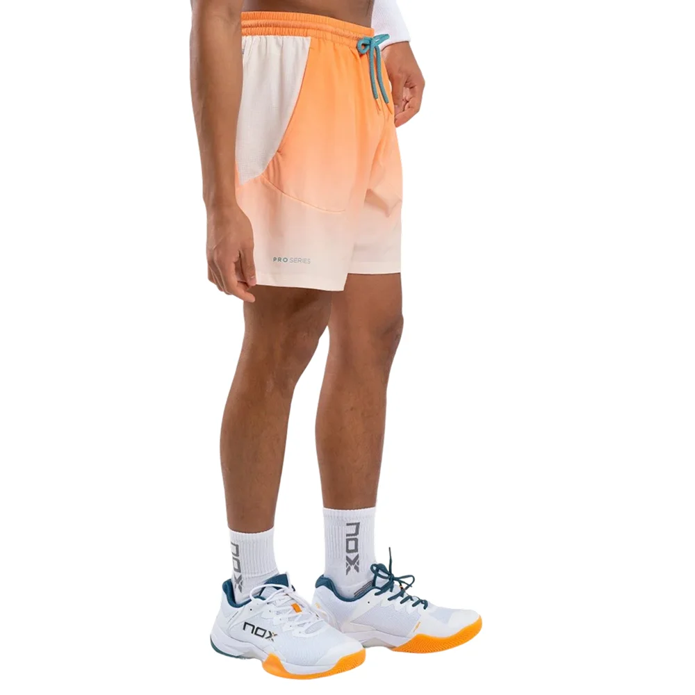 Nox Pro Pantalón corto de hombre Naranja degradado Mock – pantalón corto de pádel para hombre Balance Fresh - imagen 6