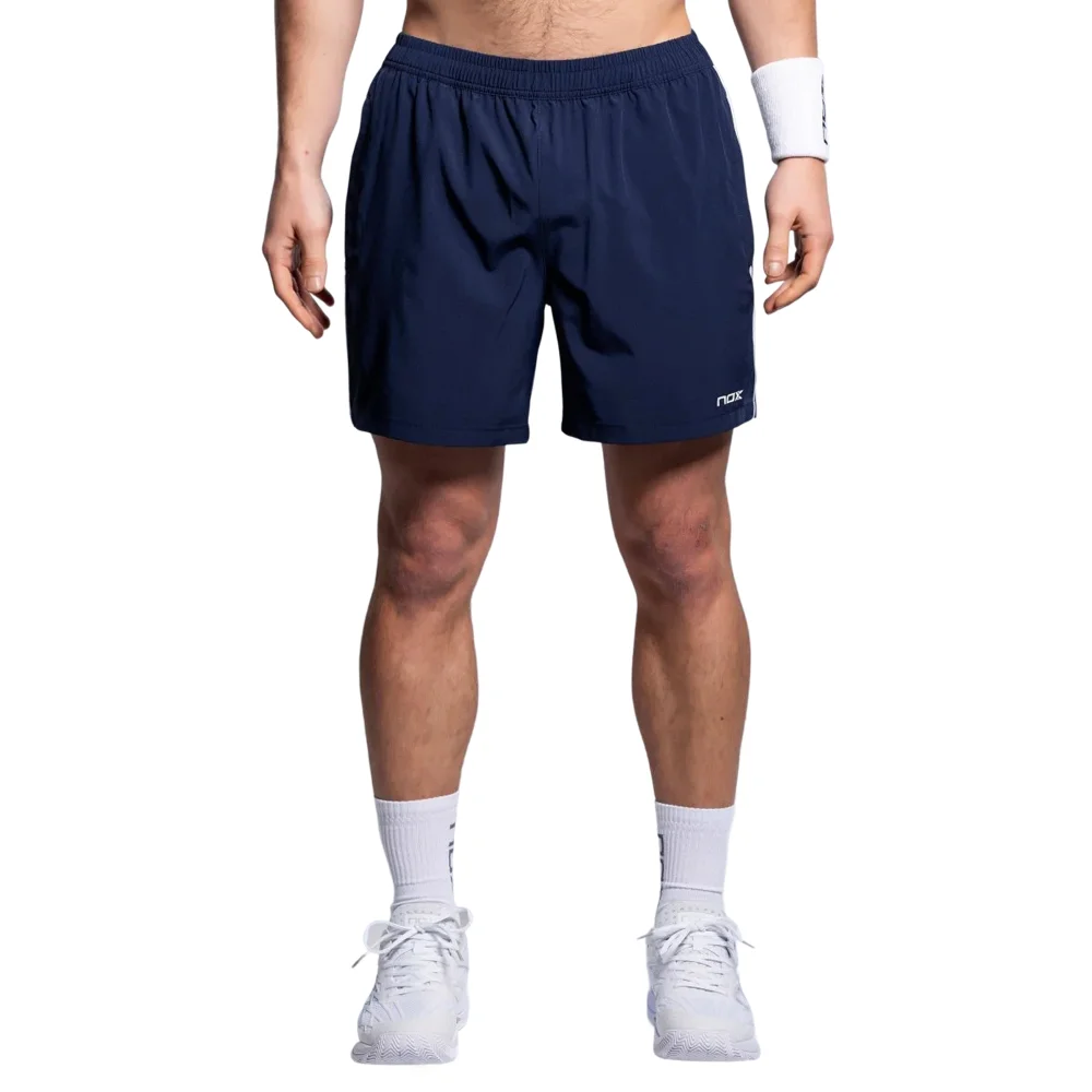 Nox Team hombre Padel pantalones cortos azul — Serie de rendimiento profesional - imagen 3