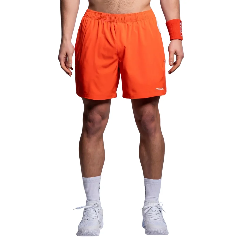 Pantalones cortos de pádel Nox Team rojos para hombre - Equipamiento deportivo de alto rendimiento - imagen 4