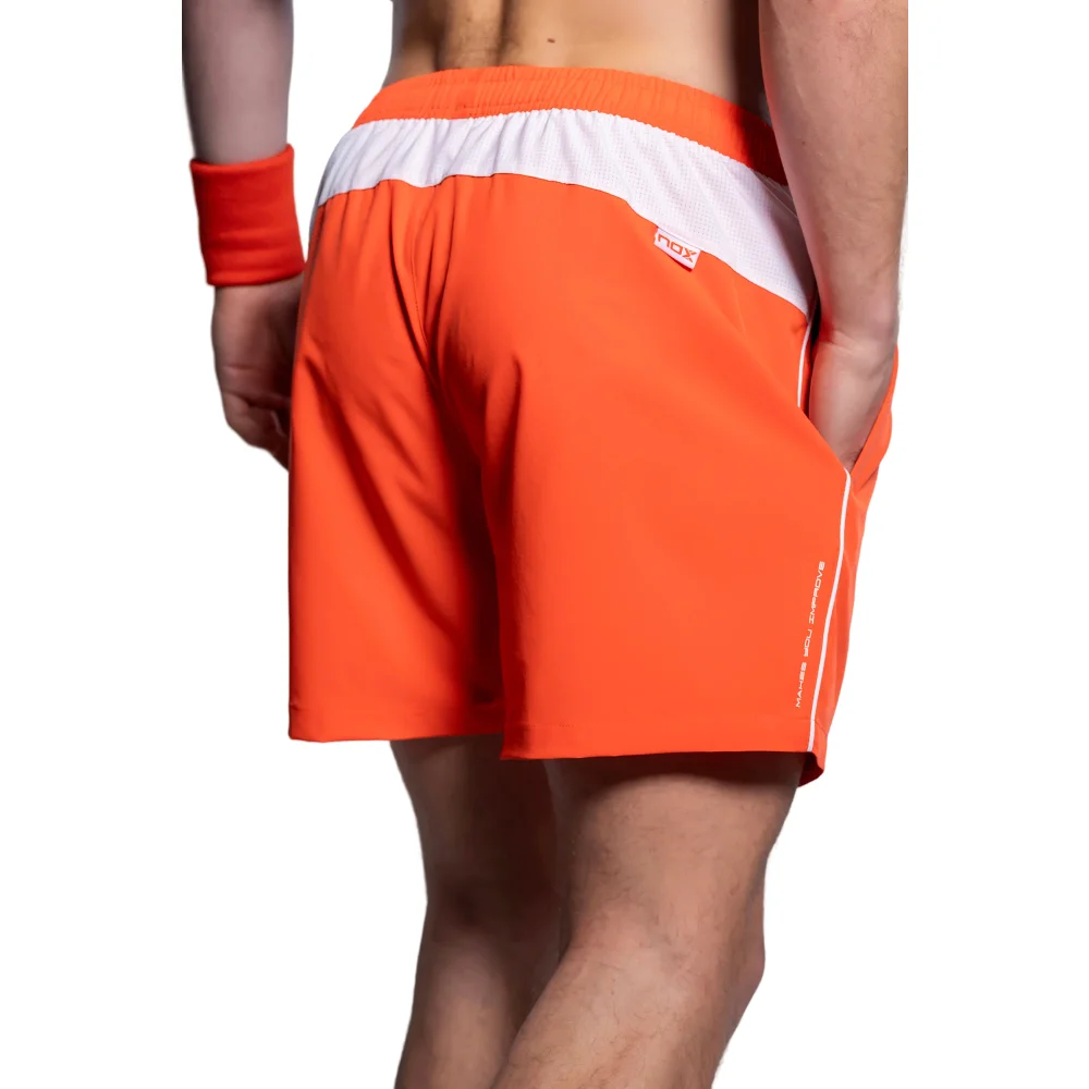 Pantalones cortos de pádel Nox Team rojos para hombre - Equipamiento deportivo de alto rendimiento - imagen 6