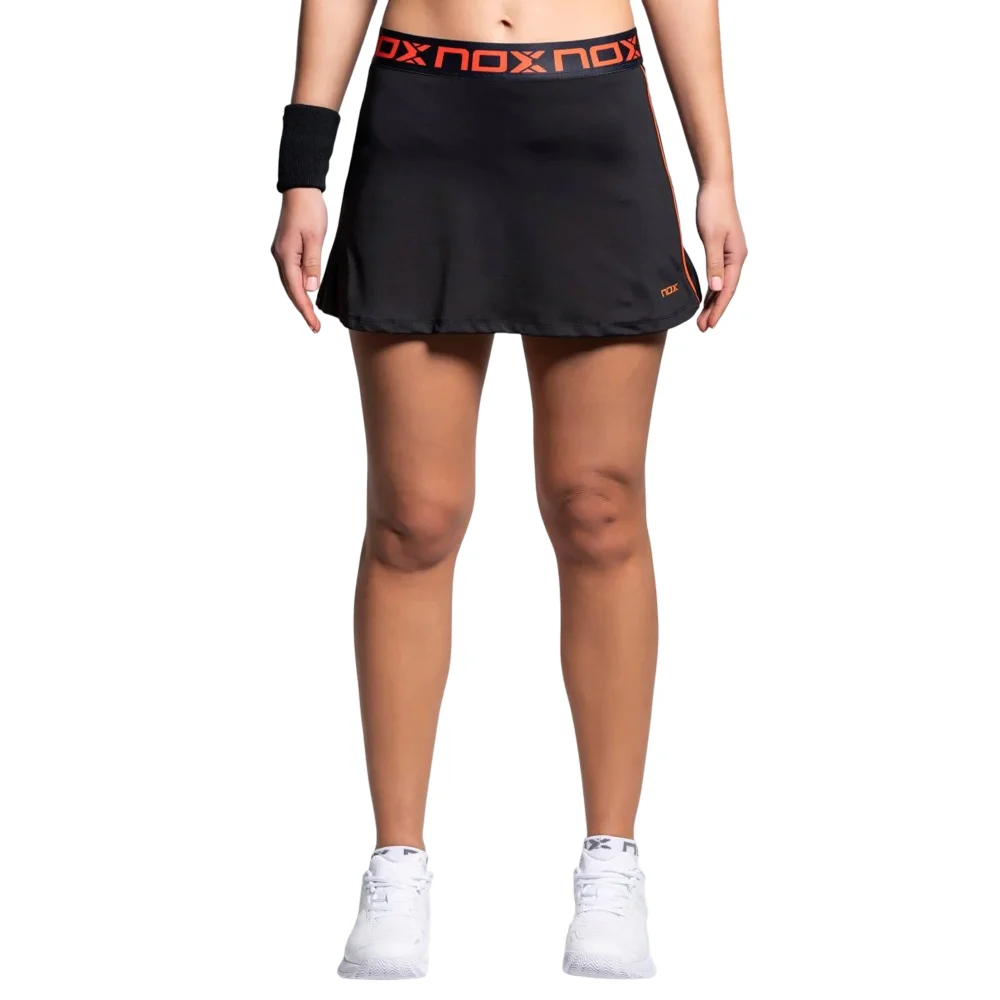 Nox Team Faldas Negro - Falda profesional de pádel para mujer - imagen 4