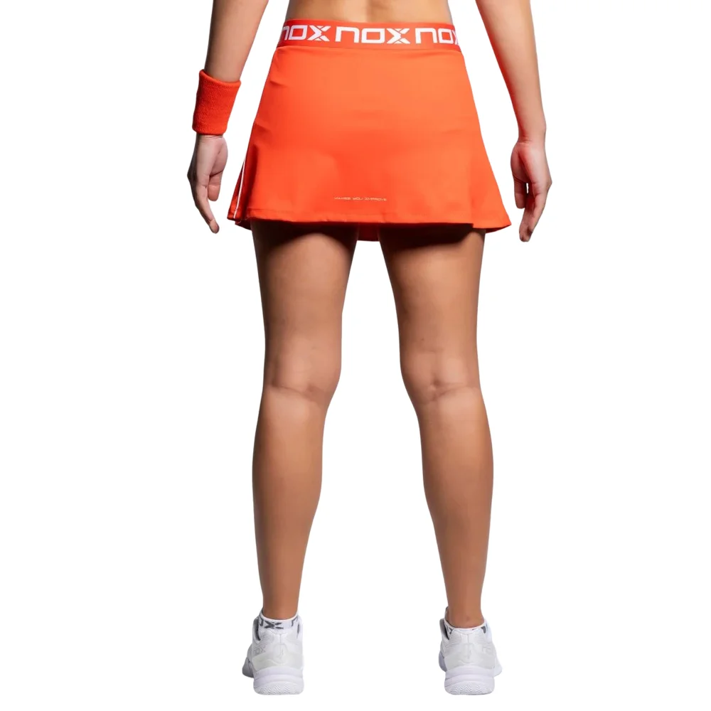 Falda de pádel Nox Team Rojo para mujer - Serie de alto rendimiento para deportistas - imagen 5