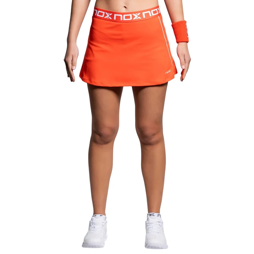 Falda de pádel Nox Team Rojo para mujer - Serie de alto rendimiento para deportistas - imagen 4