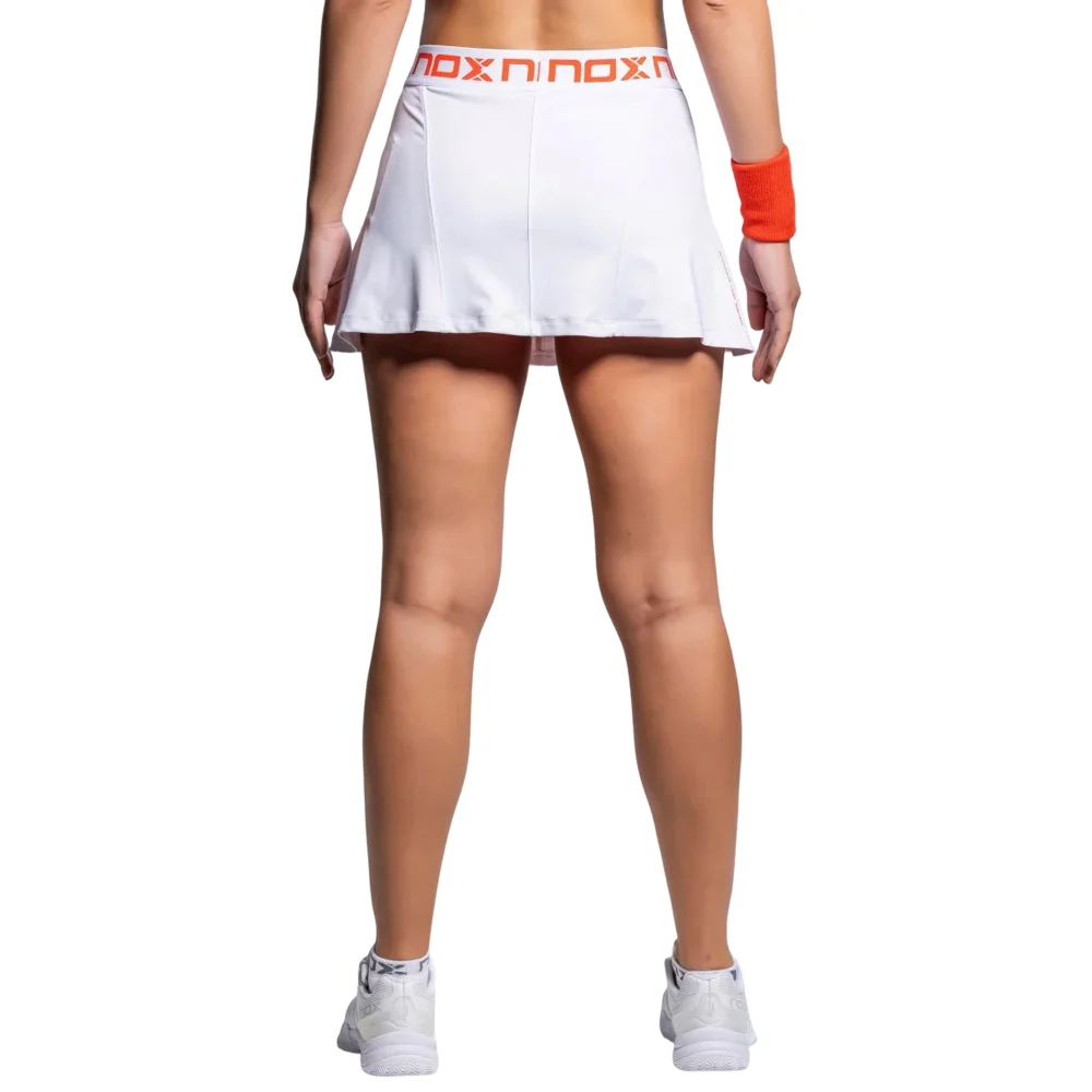Falda de pádel Nox Team Blanco para mujer — Edición Élite de Rendimiento para Atletas - imagen 5