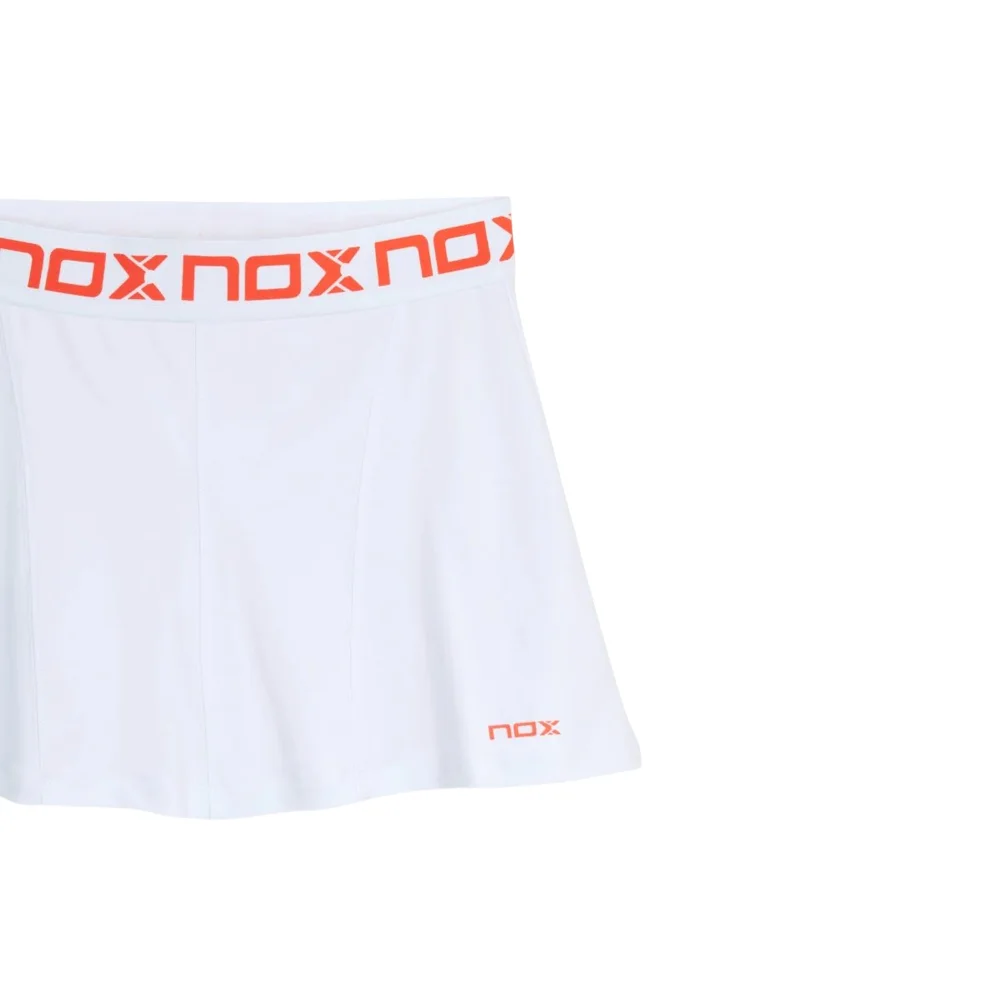 Falda de pádel Nox Team Blanco para mujer — Edición Élite de Rendimiento para Atletas - imagen 2