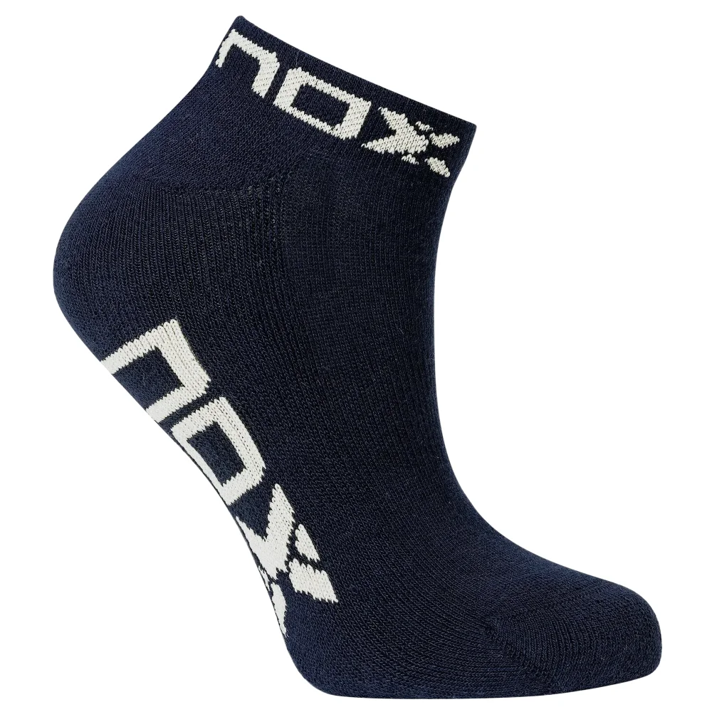Nox Calcetines de tobillo Azul Blanco Logo Mujeres - Talla 35-39 – Calcetines deportivos para mujer para entrenamiento intensivo - imagen 1