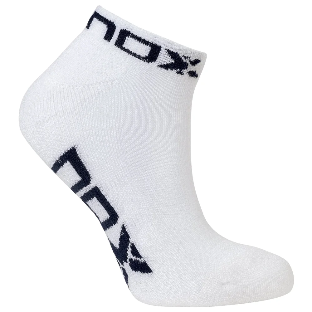 Calcetines tobilleros Nox Blanco Azul Logo mujer - Talla 35-39 – Calcetines deportivos de mujer para entrenamiento intensivo - imagen 1