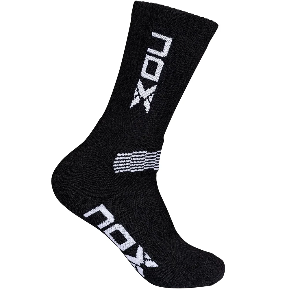 Calcetines técnicos de hombre Nox de caña media en negro/blanco - Talla 39-45 - imagen 1