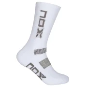 Calcetines Técnicos Nox Blanco Gris Logo Hombre