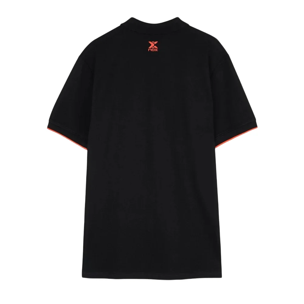 Polo negro Nox CORP para hombre — Edición lifestyle premium de algodón y elastano - imagen 2