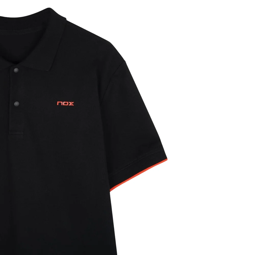Polo negro Nox CORP para hombre — Edición lifestyle premium de algodón y elastano - imagen 3