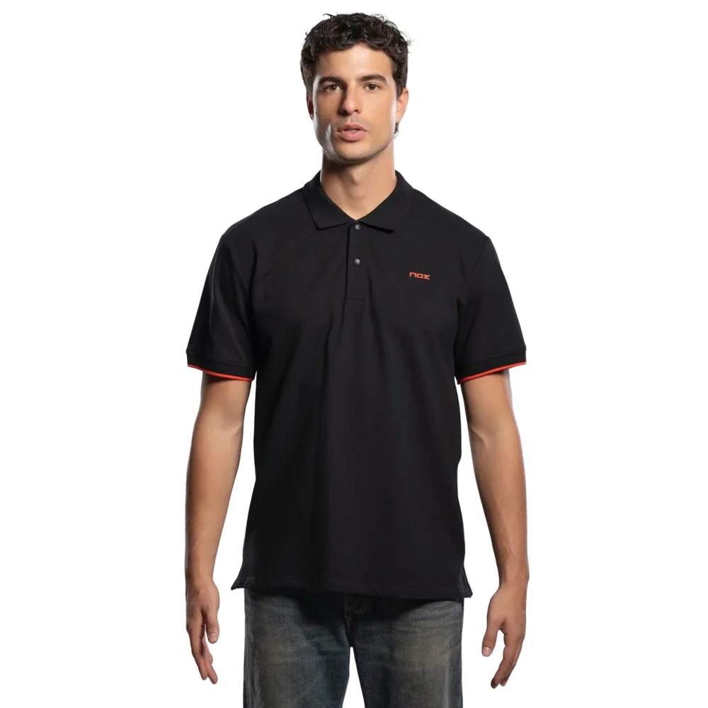 Polo negro Nox CORP para hombre — Edición lifestyle premium de algodón y elastano - imagen 6
