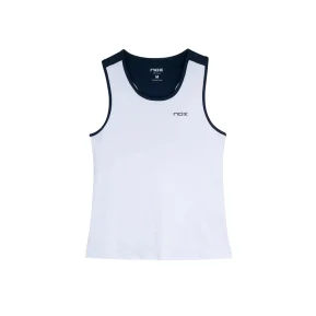Nox Team Camiseta de tirantes de mujer Blanco Azul marino