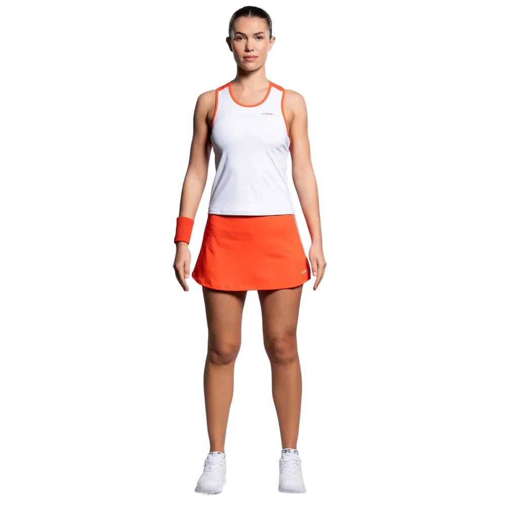 Nox Team Top de tirantes de mujer Blanco Rojo - Top de pádel de alto rendimiento - imagen 6
