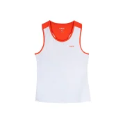 Nox Team Top de tirantes de mujer Blanco Rojo