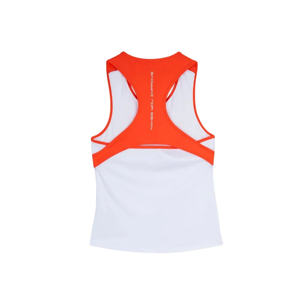 Nox Team Top de tirantes de mujer Blanco Rojo - Top de pádel de alto rendimiento - imagen 2