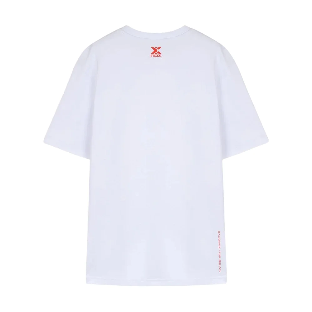 Camiseta blanca Nox CORP para hombre — Serie lifestyle de algodón clásico - imagen 2