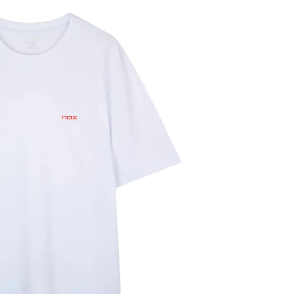 Camiseta blanca Nox CORP para hombre — Serie lifestyle de algodón clásico - imagen 3