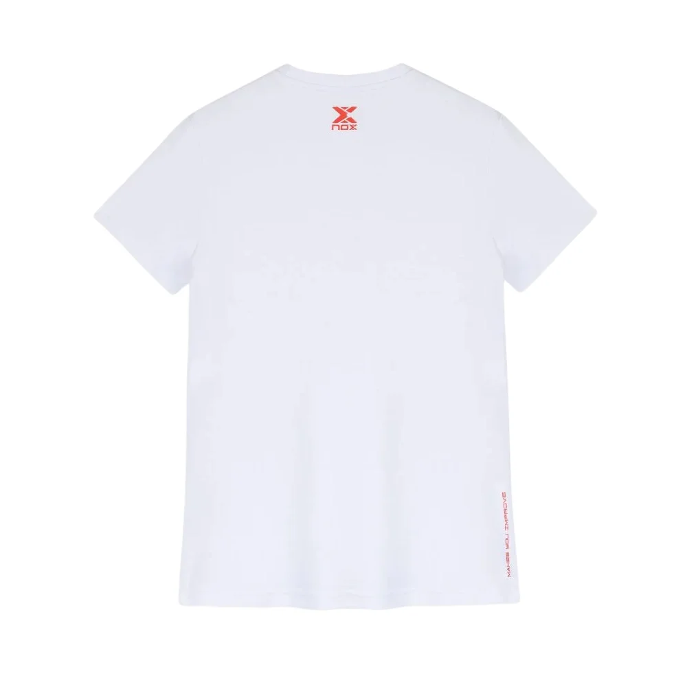 Camiseta blanca para mujer Nox CORP — Edición lifestyle premium de algodón - imagen 2