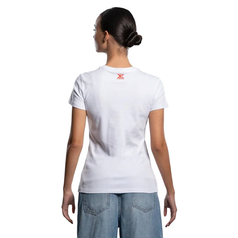 Camiseta blanca para mujer Nox CORP — Edición lifestyle premium de algodón - imagen 6