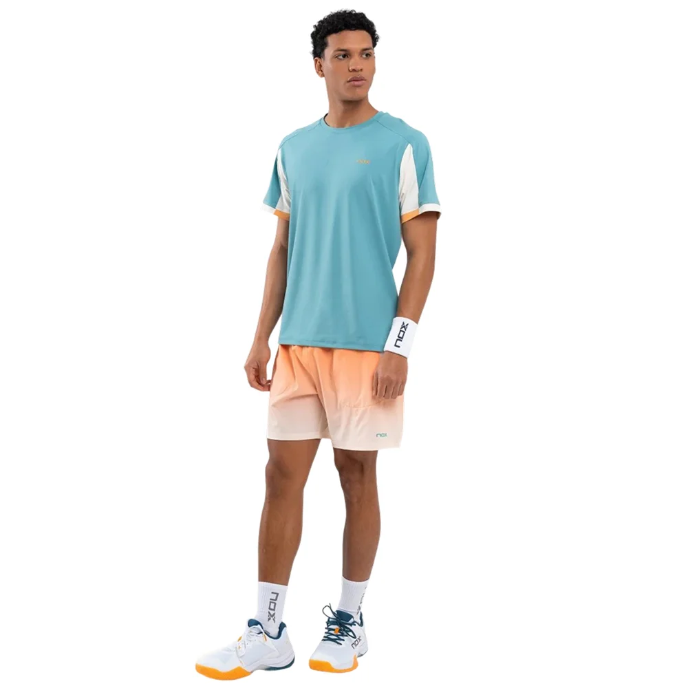 Nox Pro Camiseta de hombre Turquesa empolvado – Rendimiento transpirable en pádel - imagen 4