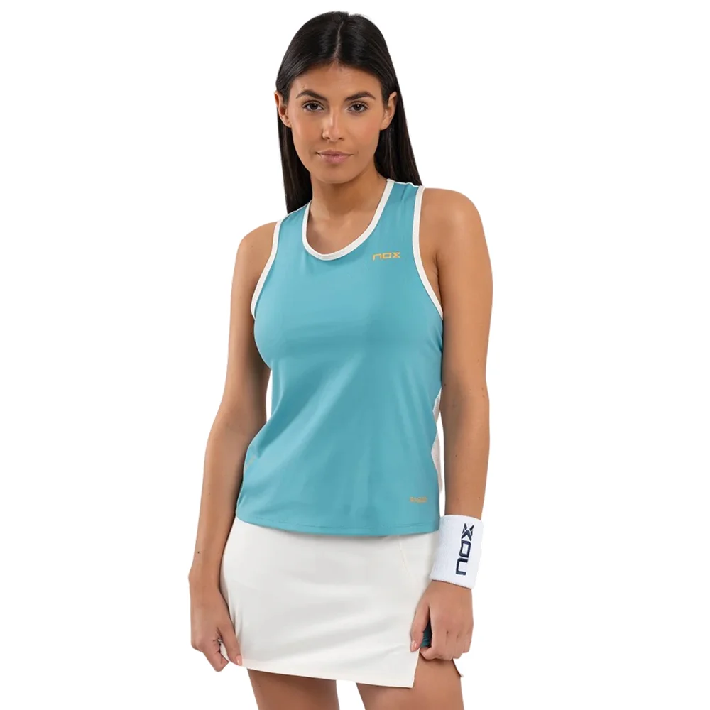 Nox Pro Mujer Tank Top Turquesa Empolvado – comodidad y funcionalidad - imagen 4