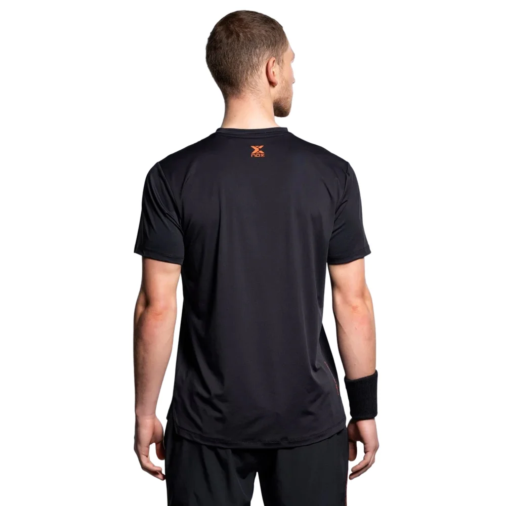 Camiseta Nox Team de hombre negra – Ropa técnica de pádel para competición - imagen 2
