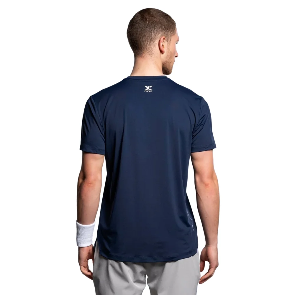 Camiseta de pádel Nox Team Azul para hombre con Sweat Control - imagen 2