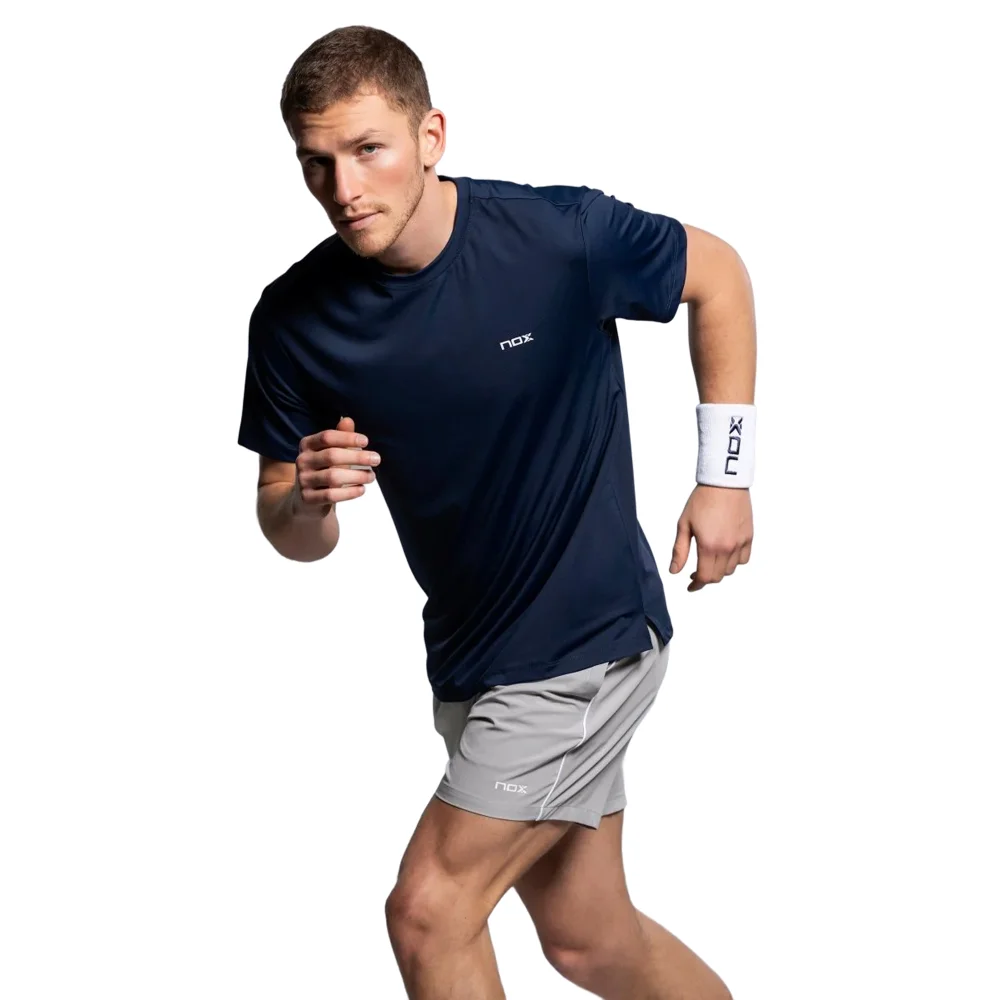Camiseta de pádel Nox Team Azul para hombre con Sweat Control - imagen 3