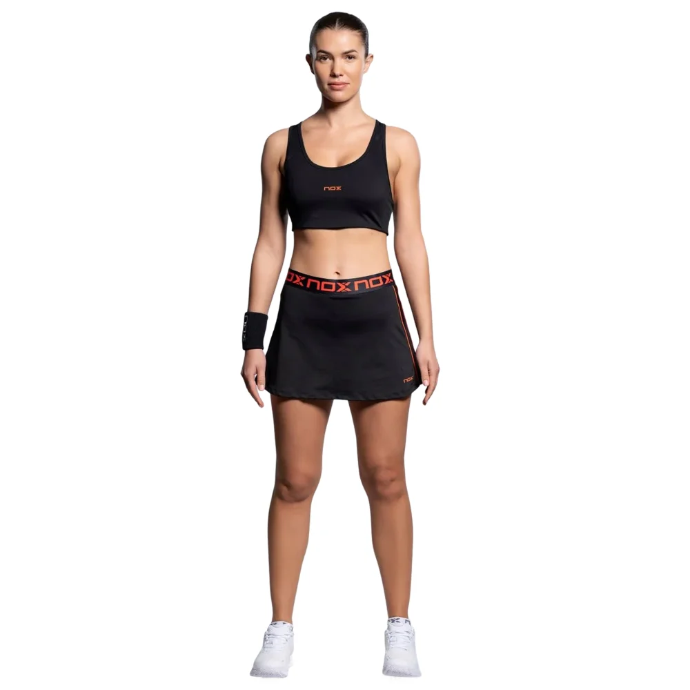 Sujetador Nox Team Negro para mujer de alta sujeción para pádel - 250 g Elastic Interlock - imagen 7