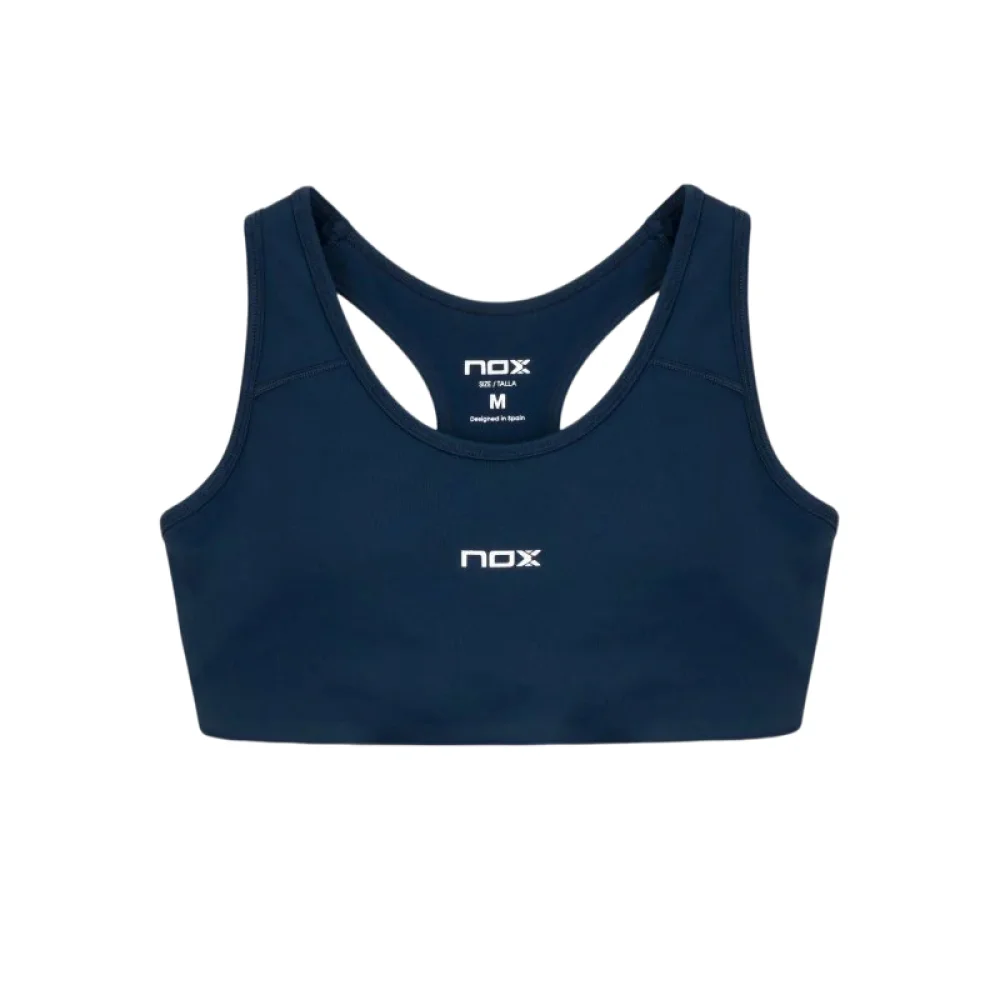 Nox Team azul mujer Performance Padel Bra - Talla XS - Diseño Racerback transpirable - imagen 1