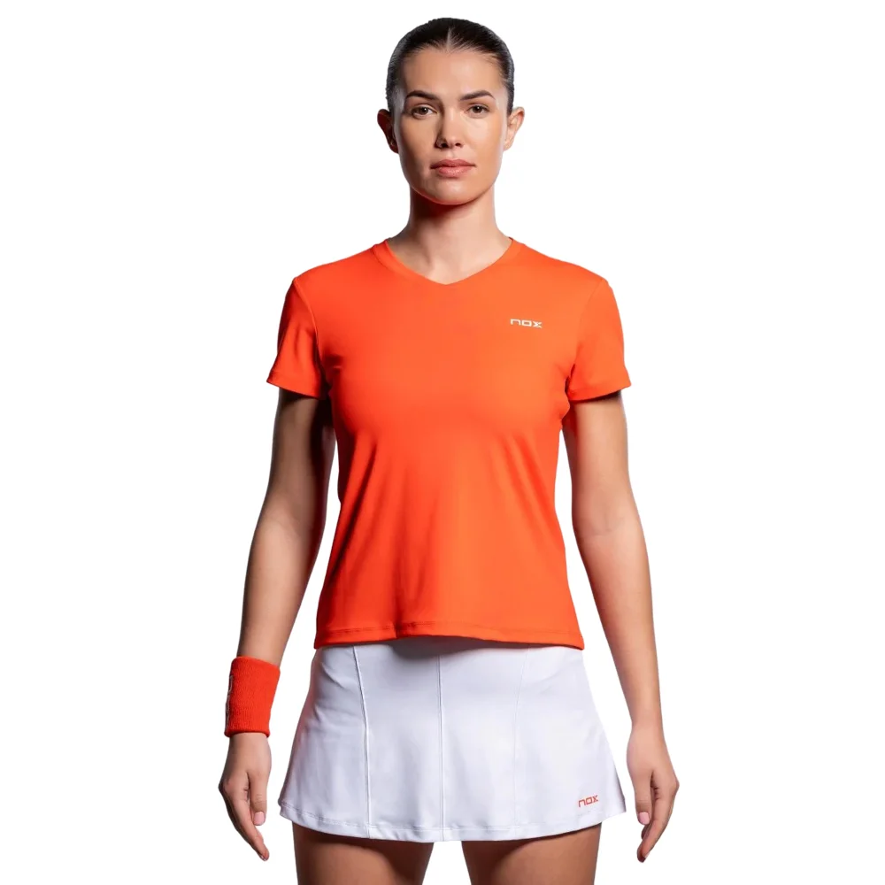 Camiseta técnica roja Nox Team para mujer - Serie Performance Interlock - imagen 4