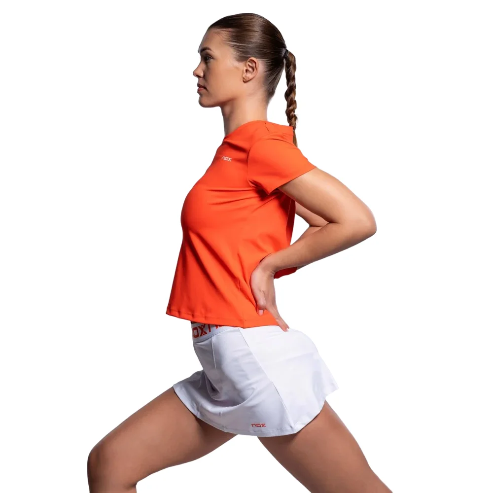 Camiseta técnica roja Nox Team para mujer - Serie Performance Interlock - imagen 6