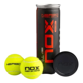 NOX Nerbo Pelotas de Pádel – Pack de 3 (Pelotas de Competición de Alto Rendimiento)
