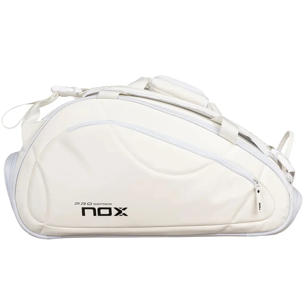 Bolsa deportiva blanca de pádel con compartimentos térmico y para zapatillas - imagen 2