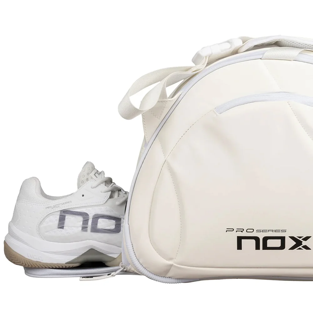 Bolsa deportiva blanca de pádel con compartimentos térmico y para zapatillas - imagen 6