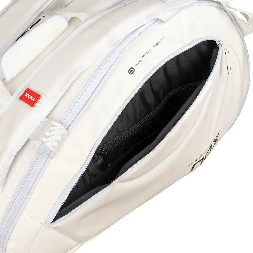 Bolsa deportiva blanca de pádel con compartimentos térmico y para zapatillas - imagen 8