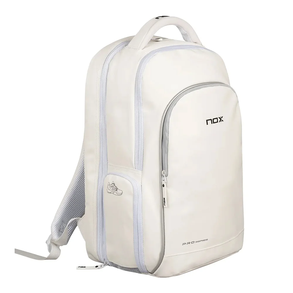 Mochila Nox Pro Series – Blanca con compartimento para zapatillas - imagen 2