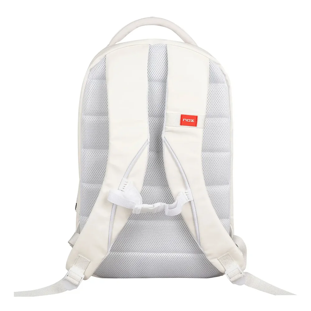Mochila Nox Pro Series – Blanca con compartimento para zapatillas - imagen 4