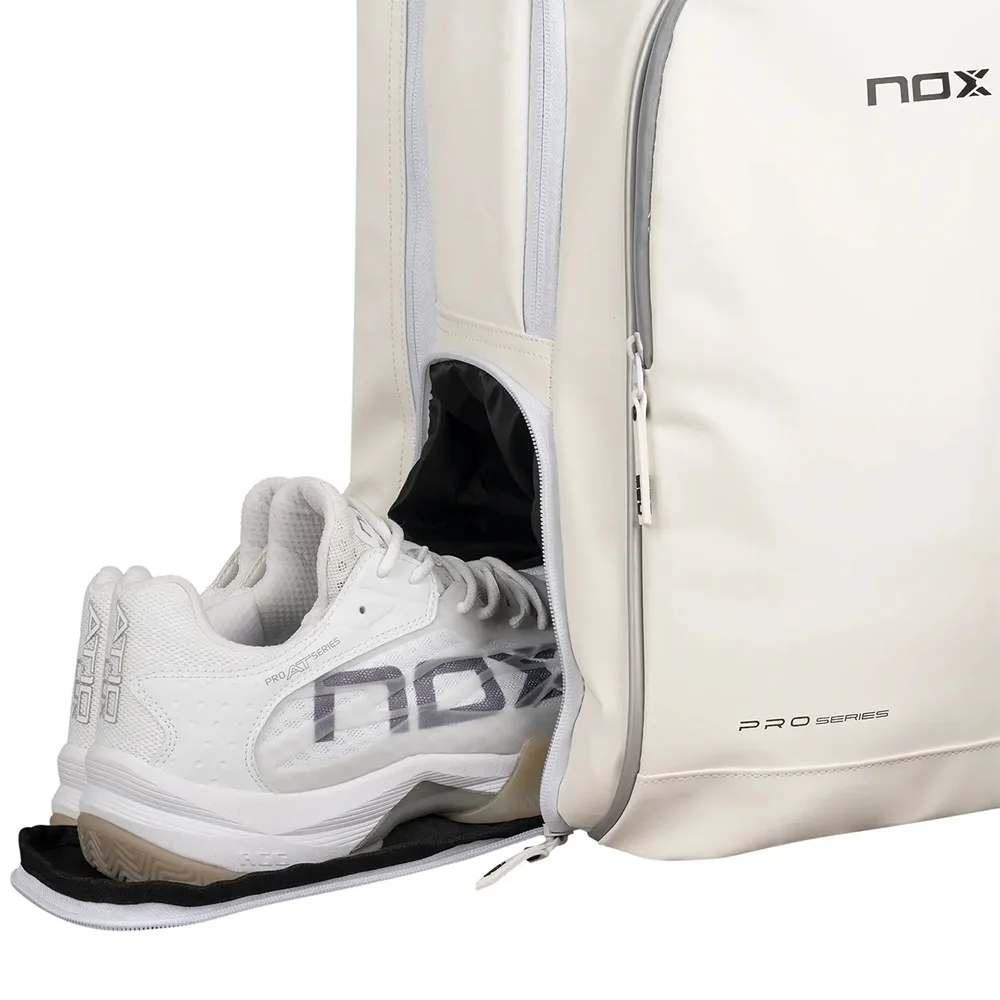Mochila Nox Pro Series – Blanca con compartimento para zapatillas - imagen 5