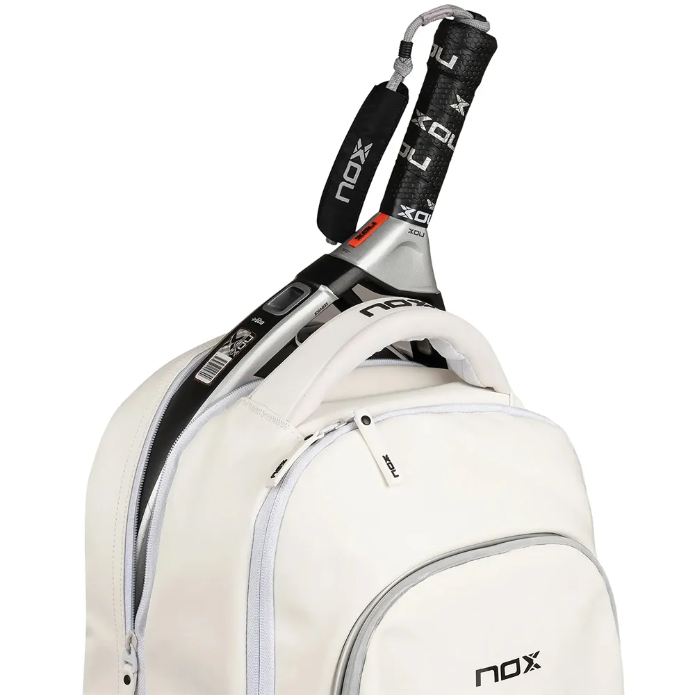 Mochila Nox Pro Series – Blanca con compartimento para zapatillas - imagen 6