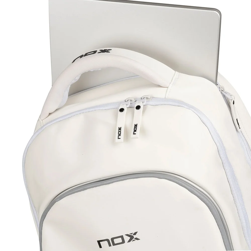 Mochila Nox Pro Series – Blanca con compartimento para zapatillas - imagen 8