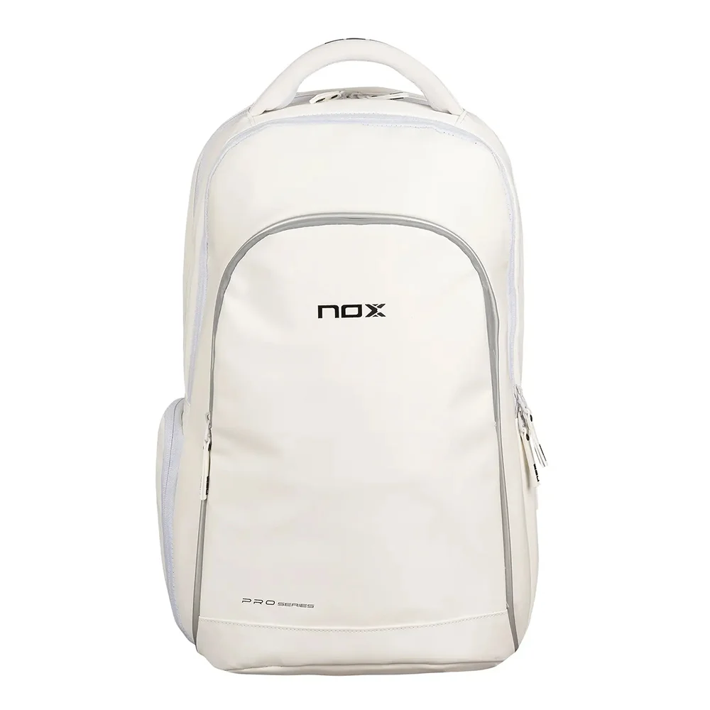 Mochila Nox Pro Series – Blanca con compartimento para zapatillas - imagen 1