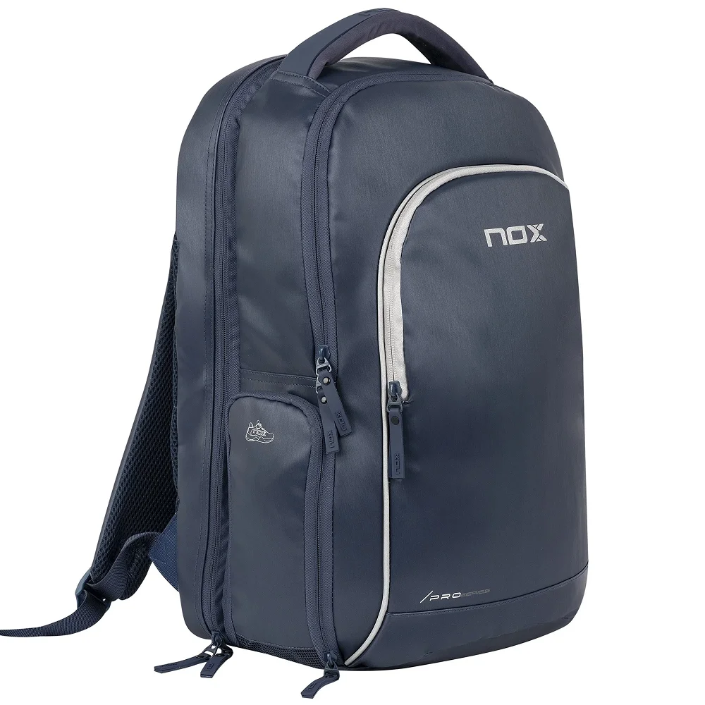 Mochila deportiva de pádel azul con bolsillo ventilado para zapatillas - imagen 2